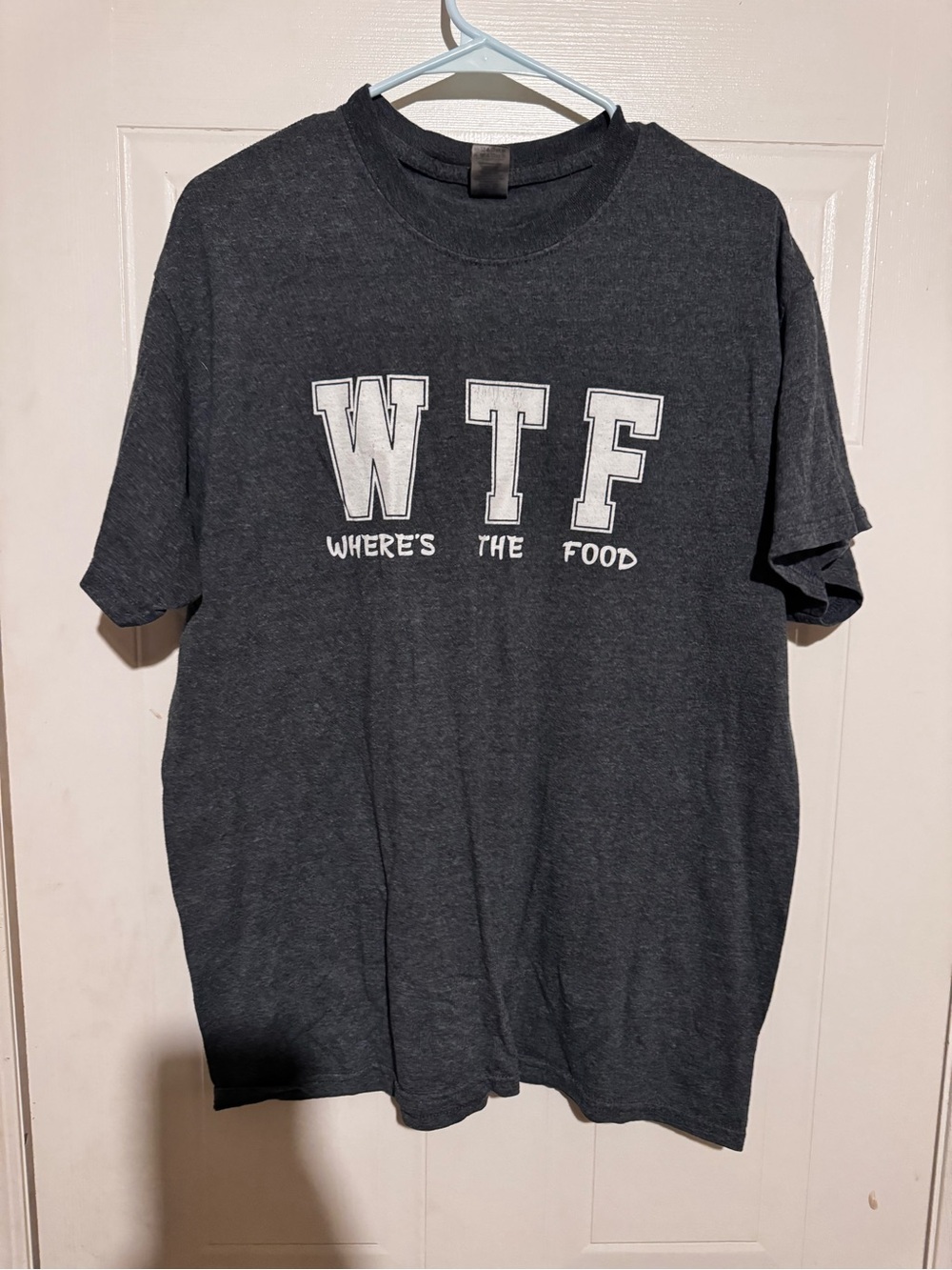 🍔 WTF “Where’s The Food” Graphic Tee | Size Large